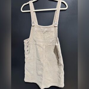 American Eagle Tan Corduroy Overall dress